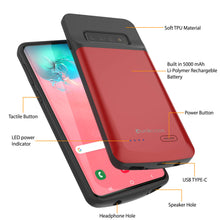 Load image into Gallery viewer, PunkJuice S10+ Plus Battery Case Red - Fast Charging Power Juice Bank with 5000mAh
