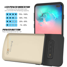 Load image into Gallery viewer, PunkJuice S10+ Plus Battery Case Gold - Fast Charging Power Juice Bank with 5000mAh
