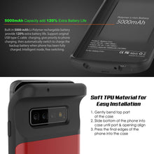 Load image into Gallery viewer, PunkJuice S10+ Plus Battery Case Red - Fast Charging Power Juice Bank with 5000mAh
