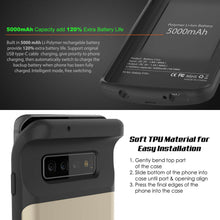 Load image into Gallery viewer, PunkJuice S10+ Plus Battery Case Gold - Fast Charging Power Juice Bank with 5000mAh
