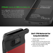 Load image into Gallery viewer, PunkJuice S10e Battery Case Red - Fast Charging Power Juice Bank with 4700mAh
