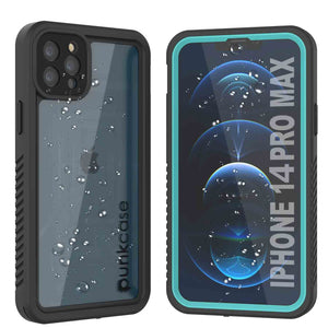 iPhone 14 Pro Max Waterproof Case, Punkcase [Extreme Series] Armor Cover W/ Built In Screen Protector [Teal]