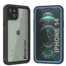 Load image into Gallery viewer, iPhone 14  Waterproof Case, Punkcase [Extreme Series] Armor Cover W/ Built In Screen Protector [Light Blue]

