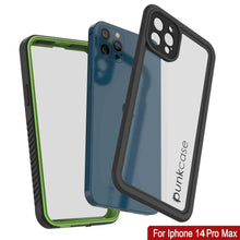 Load image into Gallery viewer, Products iPhone 14 Pro Max Waterproof Case, Punkcase [Extreme Series] Armor Cover W/ Built In Screen Protector [Light Green]
