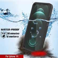 Load image into Gallery viewer, iPhone 14  Waterproof Case, Punkcase [Extreme Series] Armor Cover W/ Built In Screen Protector [Black]
