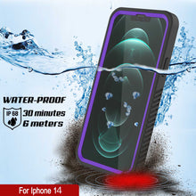 Load image into Gallery viewer, iPhone 14  Waterproof Case, Punkcase [Extreme Series] Armor Cover W/ Built In Screen Protector [Purple]
