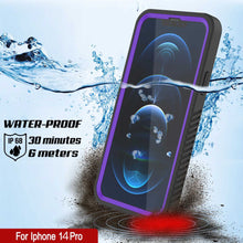 Load image into Gallery viewer, iPhone 14 Pro Waterproof Case, Punkcase [Extreme Series] Armor Cover W/ Built In Screen Protector [Purple]
