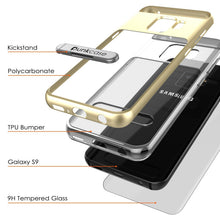 Load image into Gallery viewer, Galaxy S9 Case, PUNKcase [LUCID 3.0 Series] [Slim Fit] Armor Cover w/ Integrated Screen Protector [Gold]
