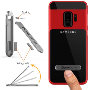 Galaxy S9+ Plus Case Punkcase Lucid 3.0 Series [Slim Fit] Red Armor Cover