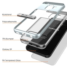 Load image into Gallery viewer, Galaxy S9 Case, PUNKcase [LUCID 3.0 Series] [Slim Fit] Armor Cover w/ Integrated Screen Protector [Silver]
