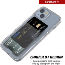 Load image into Gallery viewer, iPhone 14 Card Holder Case [Crystal CardSlot Series] [Slim Fit]

