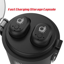 Load image into Gallery viewer, PunkBuds Capsule True Wireless Bluetooth Earbuds W/Noise Cancelling Mic IP67 Black Fast Charger Case

