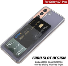 Load image into Gallery viewer, Galaxy S24 Plus Card Holder Case [Crystal CardSlot Series] [Slim Fit] [Red]
