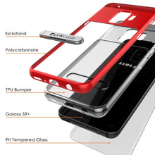 Load image into Gallery viewer, Galaxy S9+ Plus Case Punkcase Lucid 3.0 Series [Slim Fit] Red Armor Cover

