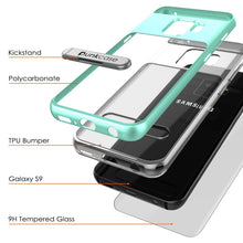 Load image into Gallery viewer, Galaxy S9 Case, PUNKcase [LUCID 3.0 Series] [Slim Fit] Armor Cover w/ Integrated Screen Protector [Teal]
