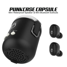 Load image into Gallery viewer, PunkBuds Capsule True Wireless Bluetooth Earbuds W/Noise Cancelling Mic IP67 Black Fast Charger Case

