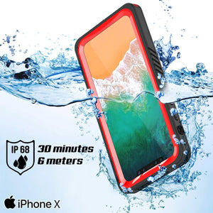 iPhone XS Max Waterproof Case, Punkcase [Extreme Series] Armor Cover W/ Built In Screen Protector [Clear]