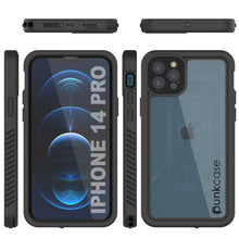 Load image into Gallery viewer, iPhone 14 Pro Waterproof Case, Punkcase [Extreme Series] Armor Cover W/ Built In Screen Protector [Black]
