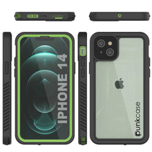 Load image into Gallery viewer, iPhone 14  Waterproof Case, Punkcase [Extreme Series] Armor Cover W/ Built In Screen Protector [Light Green]
