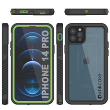 Load image into Gallery viewer, iPhone 14 Pro Waterproof Case, Punkcase [Extreme Series] Armor Cover W/ Built In Screen Protector [Light Green]

