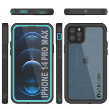 Load image into Gallery viewer, iPhone 14 Pro Max Waterproof Case, Punkcase [Extreme Series] Armor Cover W/ Built In Screen Protector [Teal]
