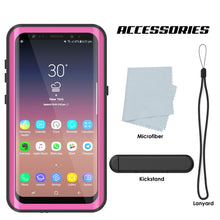 Load image into Gallery viewer, Galaxy S9 Plus Waterproof Case PunkCase StudStar Pink Thin 6.6ft Underwater IP68 Shock/Snow Proof
