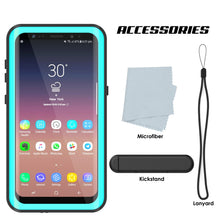 Load image into Gallery viewer, Galaxy S9 Plus Waterproof Case PunkCase StudStar Teal Thin 6.6ft Underwater IP68 Shock/Snow Proof
