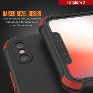 Punkcase Protective & Lightweight TPU Case [Sunshine Series] for iPhone X [Black]