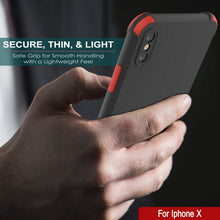 Load image into Gallery viewer, Punkcase Protective &amp; Lightweight TPU Case [Sunshine Series] for iPhone X [Black]
