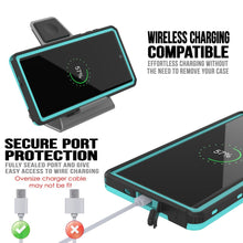 Load image into Gallery viewer, PunkCase Galaxy Note 10 Waterproof Case, [KickStud Series] Armor Cover [Teal]
