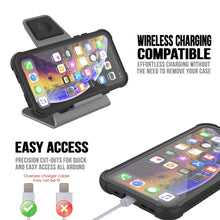 Load image into Gallery viewer, PunkCase iPhone 11 Pro Case, [Spartan Series] Clear Rugged Heavy Duty Cover W/Built in Screen Protector [Black]
