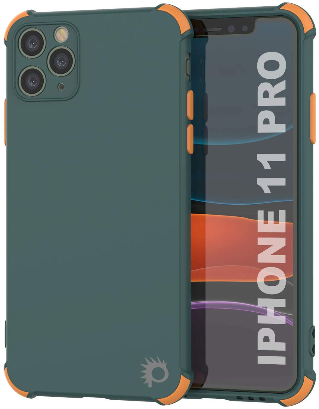 Punkcase Protective & Lightweight TPU Case [Sunshine Series] for iPhone 11 Pro [Dark Green]