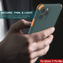 Load image into Gallery viewer, Punkcase Protective &amp; Lightweight TPU Case [Sunshine Series] for iPhone 11 Pro Max [Dark Green]
