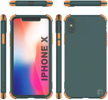 Load image into Gallery viewer, Punkcase Protective &amp; Lightweight TPU Case [Sunshine Series] for iPhone X [Dark Green]

