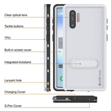 Load image into Gallery viewer, PunkCase Galaxy Note 10 Waterproof Case, [KickStud Series] Armor Cover [White]
