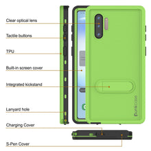 Load image into Gallery viewer, PunkCase Galaxy Note 10 Waterproof Case, [KickStud Series] Armor Cover [Light-Green]

