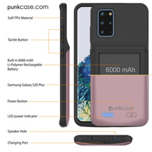 Load image into Gallery viewer, PunkJuice S20+ Plus Battery Case Rose - Fast Charging Power Juice Bank with 6000mAh

