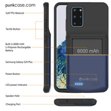 Load image into Gallery viewer, PunkJuice S20+ Plus Battery Case All Blue - Fast Charging Power Juice Bank with 6000mAh
