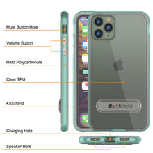 Load image into Gallery viewer, iPhone 11 Pro Max Case, PUNKcase [LUCID 3.0 Series] [Slim Fit] Armor Cover w/ Integrated Screen Protector [Teal]
