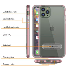 Load image into Gallery viewer, iPhone 11 Pro Max Case, PUNKcase [LUCID 3.0 Series] [Slim Fit] Armor Cover w/ Integrated Screen Protector [Rose Gold]
