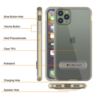 iPhone 12 Pro Max Case, PUNKcase [LUCID 3.0 Series] [Slim Fit] Protective Cover w/ Integrated Screen Protector [Gold]