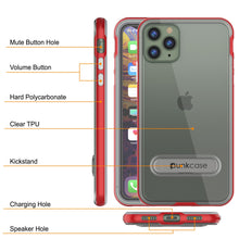 Load image into Gallery viewer, iPhone 11 Pro Case, PUNKcase [LUCID 3.0 Series] [Slim Fit] Armor Cover w/ Integrated Screen Protector [Red]
