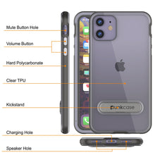 Load image into Gallery viewer, iPhone 11 Case, PUNKcase [LUCID 3.0 Series] [Slim Fit] Armor Cover w/ Integrated Screen Protector [Grey]
