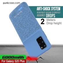 Load image into Gallery viewer, PunkJuice S20+ Plus Battery Case Patterned Blue - Fast Charging Power Juice Bank with 6000mAh
