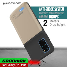 Load image into Gallery viewer, PunkJuice S20+ Plus Battery Case Gold - Fast Charging Power Juice Bank with 6000mAh
