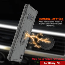 Load image into Gallery viewer, Punkcase Galaxy S10e Case [Magnetix 2.0 Series] Clear Protective TPU Cover W/Kickstand [Grey]
