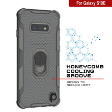 Load image into Gallery viewer, Punkcase Galaxy S10e Case [Magnetix 2.0 Series] Clear Protective TPU Cover W/Kickstand [Grey]
