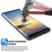 Load image into Gallery viewer, Galaxy Note 9 Black Punkcase Glass SHIELD Tempered Glass Screen Protector 0.33mm Thick 9H Glass
