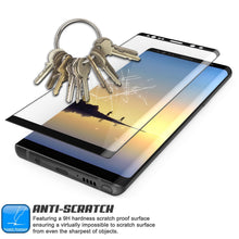Load image into Gallery viewer, Galaxy Note 9 Black Punkcase Glass SHIELD Tempered Glass Screen Protector 0.33mm Thick 9H Glass
