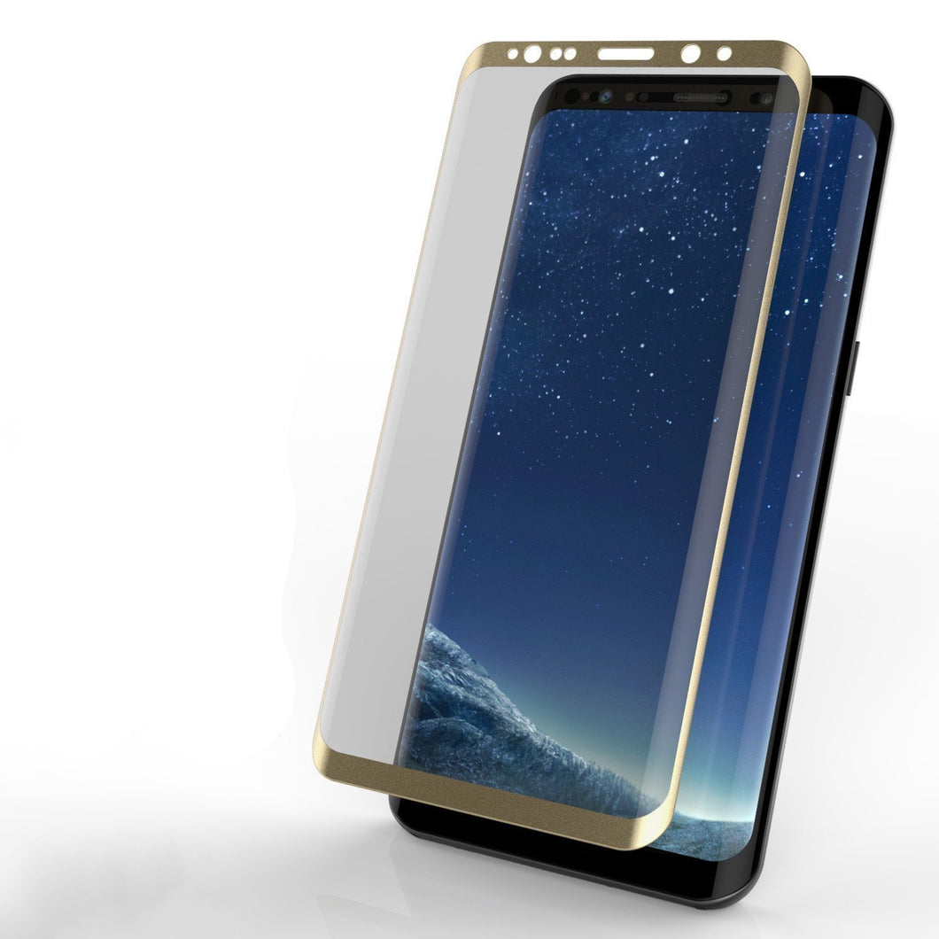 Galaxy S21  Gold Punkcase Glass SHIELD Tempered Glass Screen Protector 0.33mm Thick 9H Glass
